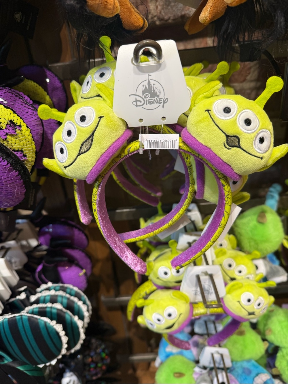 Disney parks Toy Story  Alien Headband in Lime Green and Purple